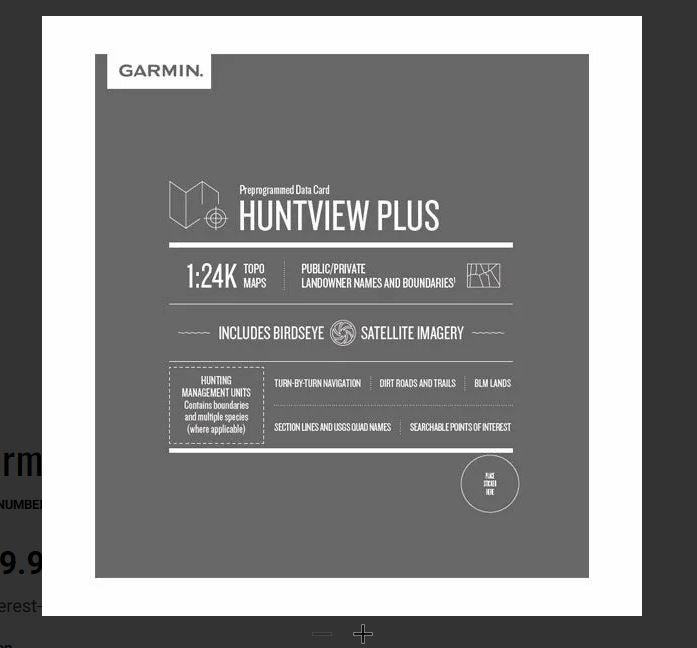 Garmin HuntView™ Plus Maps