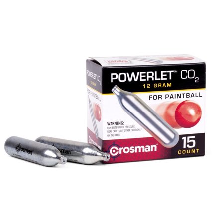 Crosman - 15 Count CO2 Powerlet (Paintball) Powerlet, 15 Count CO2