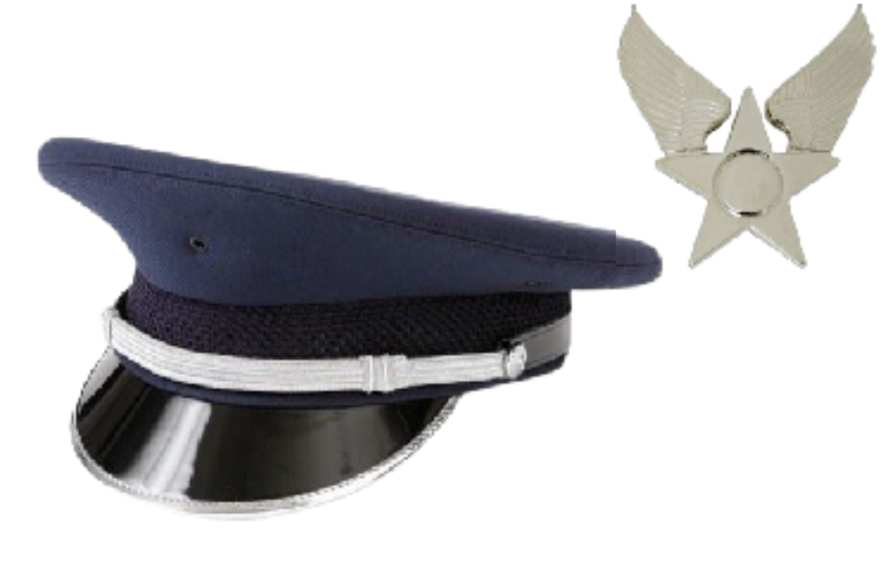 USAF Honor Guard Cap with Hap Arnold Cap Device