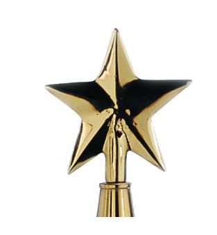 7 in. Brass Guiding Star Ornament
