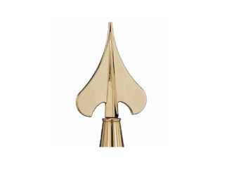 22L 8-1/4 In Brass Army Spear