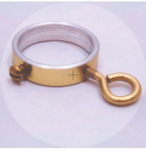 ALUM POLE RING 1-1/4 IN GOLD