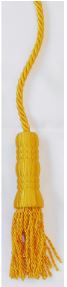 5 IN GOLD CORD AND TASSEL-GOLDEN YELLOW