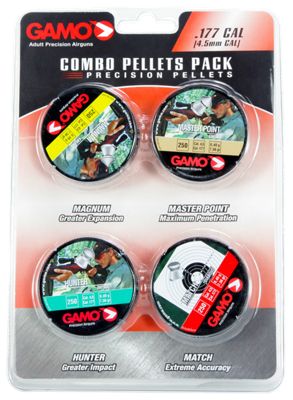 Gamo COMBO PACK 1000 ASSORTED .177 CAL. (Magnum, Masterpoint, Hunter, Match)