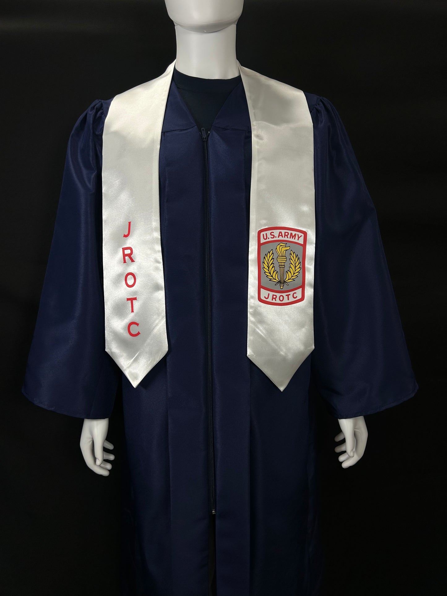ARMY JROTC White Graduation Stole