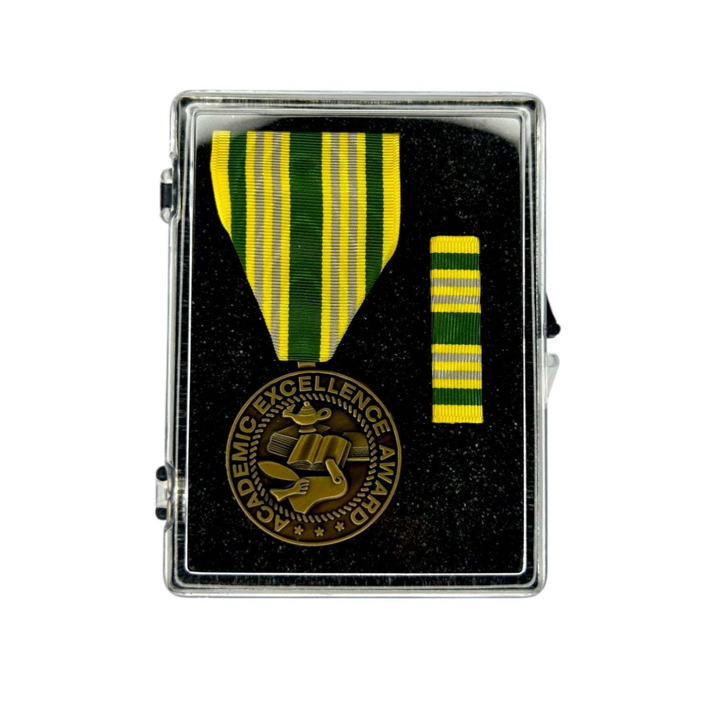 N-SERIES STOCK MEDAL SET -Academic Excellence Medal, Ribbon & Drape Set (N-1-2)