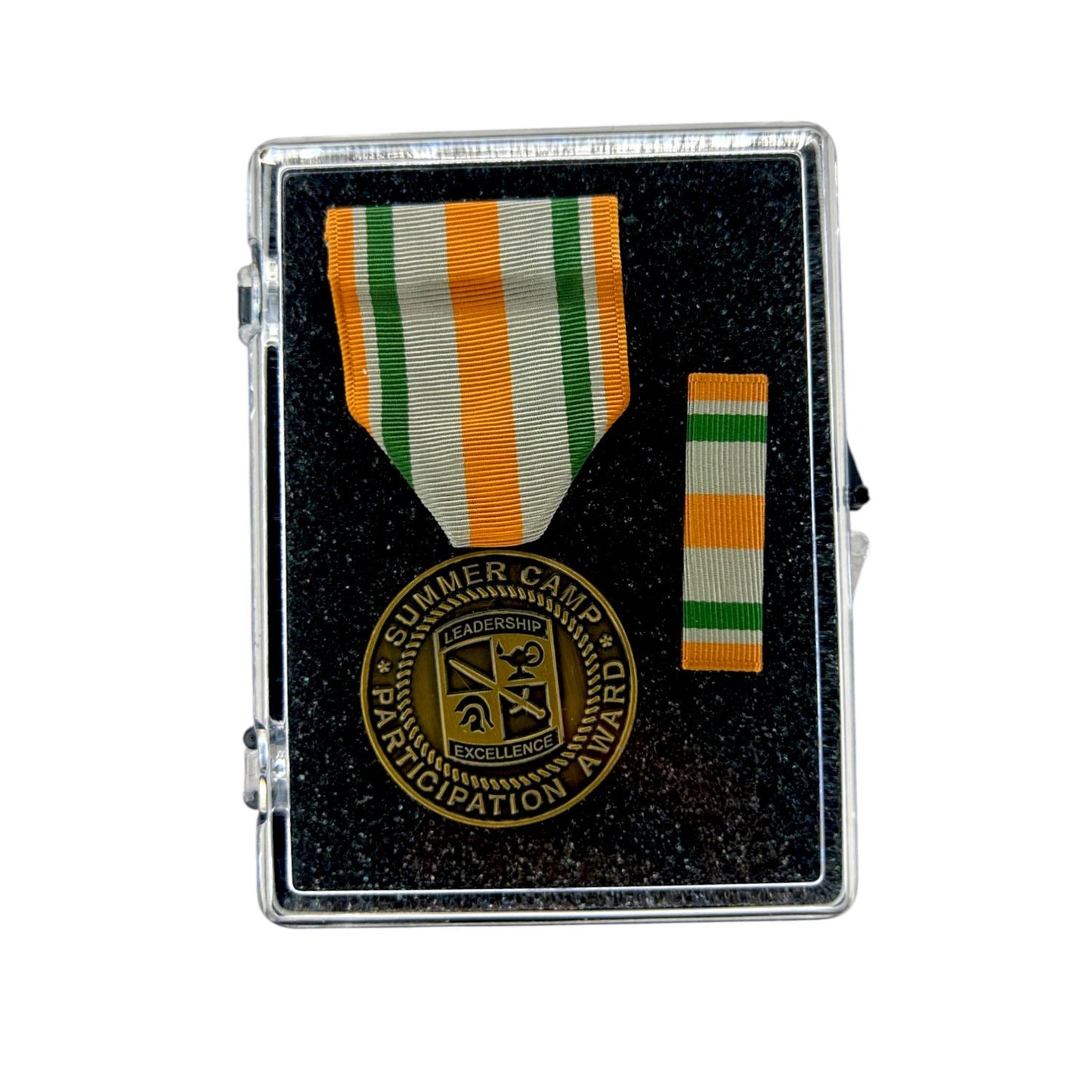N-SERIES STOCK MEDAL SET -Summer Camp Award Medal, Ribbon & Drape Set (N-3-11)
