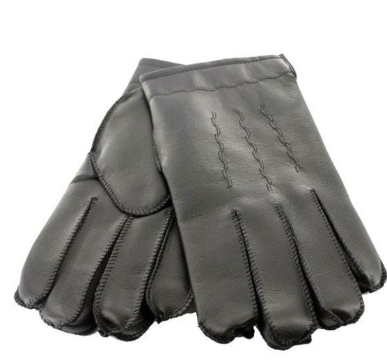 Gloves Black Vinyl Acrylic Lined Small