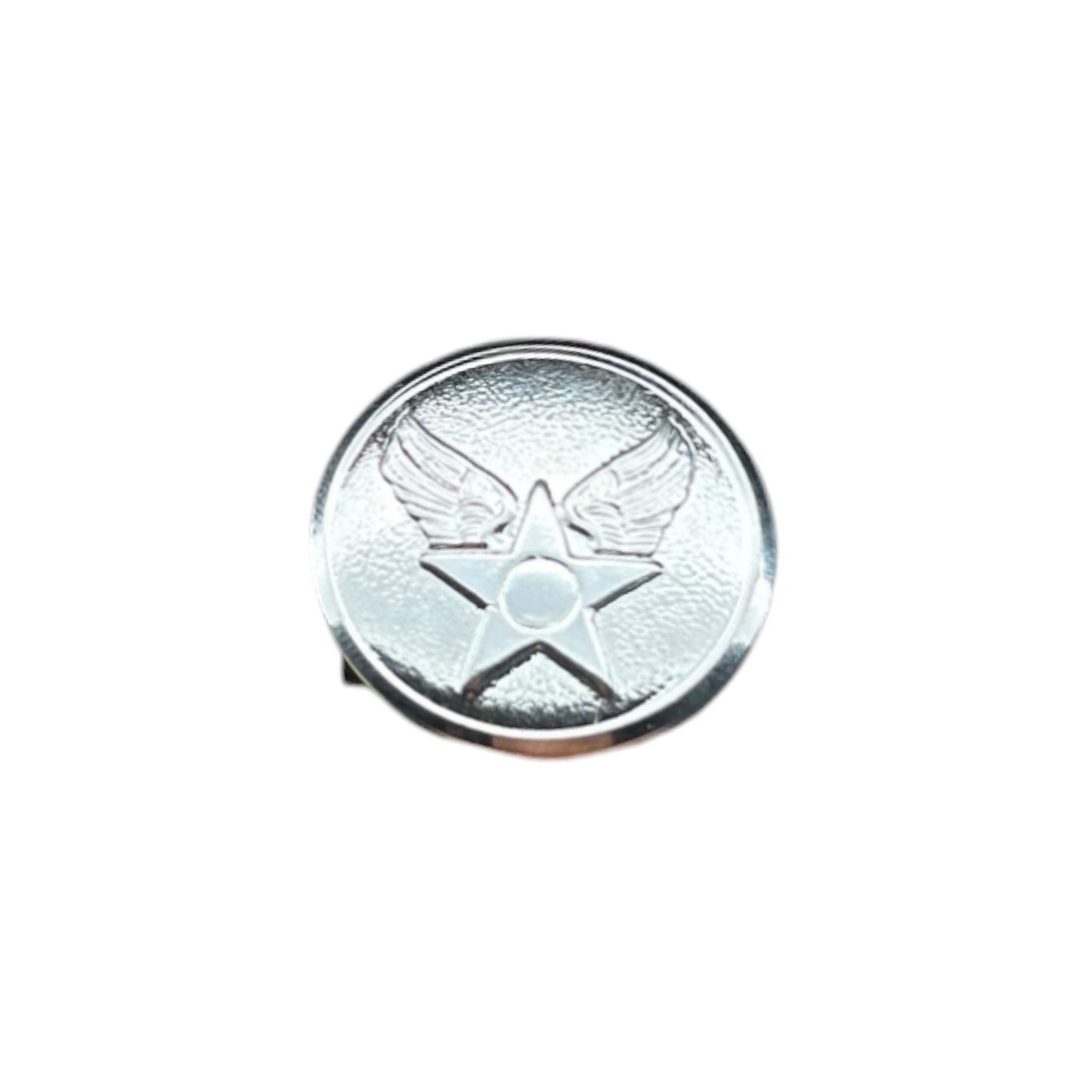 Chrome Hap Arnold Wing Buttons(3 per pack)