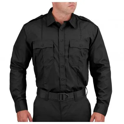 Propper Men's Tactical Shirt - Long Sleeve (Black)