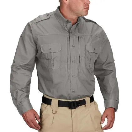 Propper Men's Tactical Shirt - Long Sleeve (Grey)