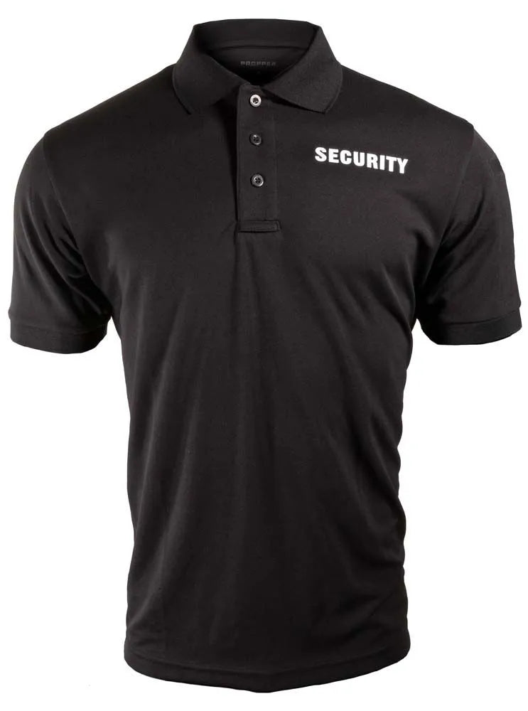 PropperUniform Polo Men's SS "Security" (Black)