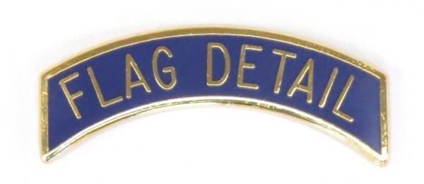 Arc Flag Detail Royal Pin