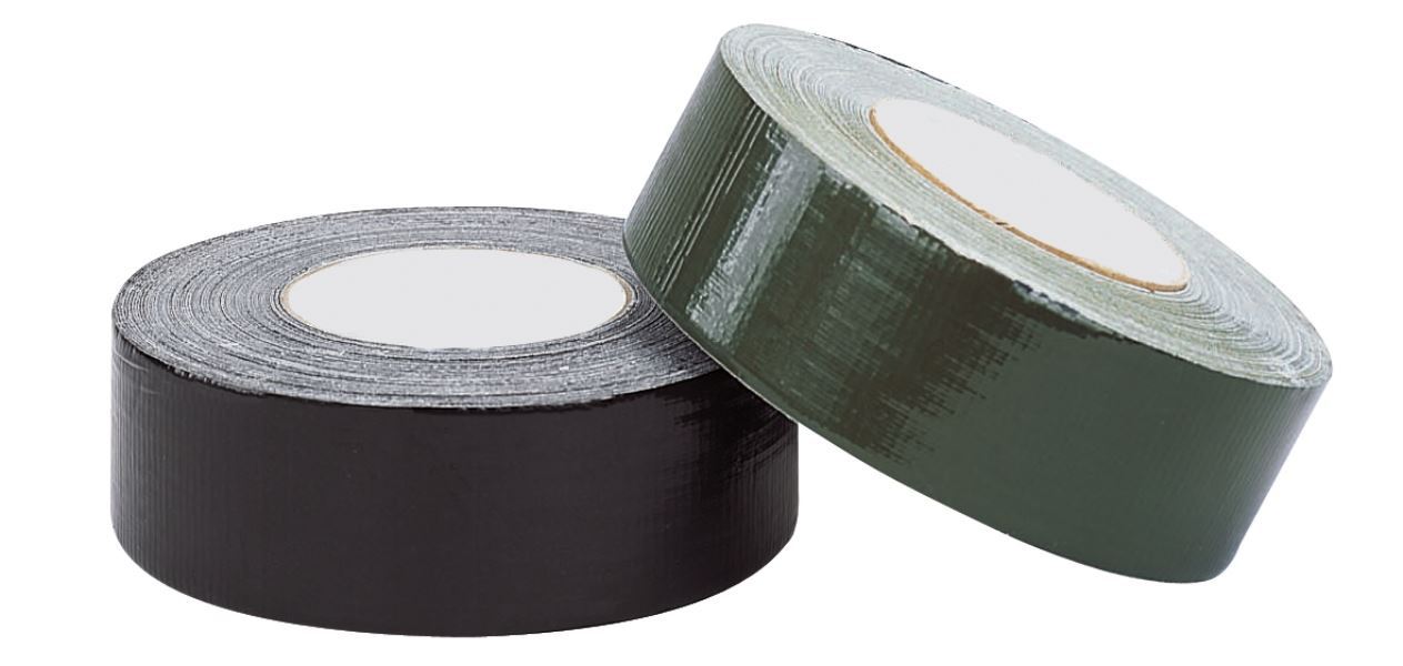 Military Duct Tape AKA 100 Mile An Hour Tape - Black, (5 Per Pack)
