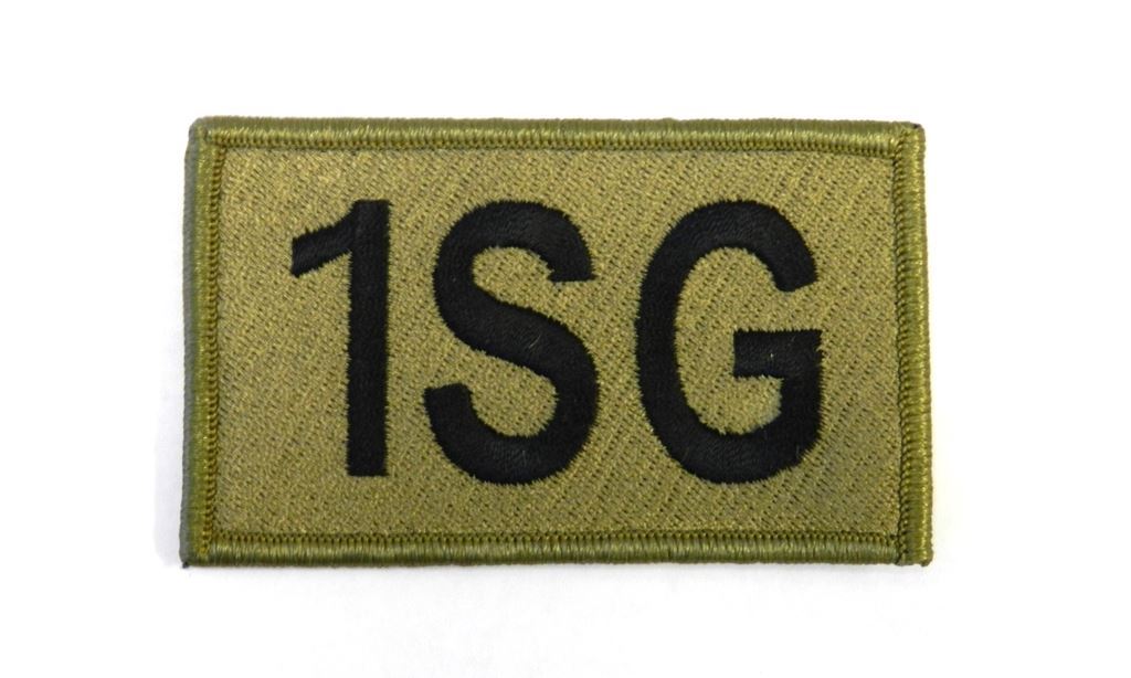 Leadership Patch '1SG' OCP w/ Hook Fastener