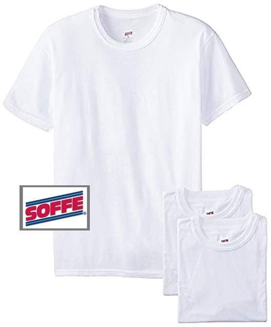 Undershirt, Mens White (Large 3 Pack)