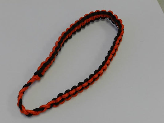 Shoulder Cord -(Orange/ Brown) Box Braid w/ Pin