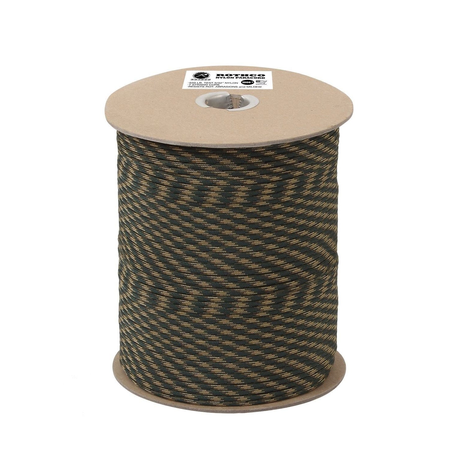 Nylon Paracord 550lb 1000 Ft Spool Color : Woodland Camo (1 per pack)