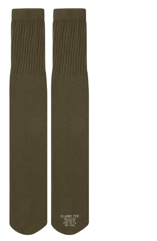 G.I. Style Tube Socks Color : Olive Drab (10 per pack)