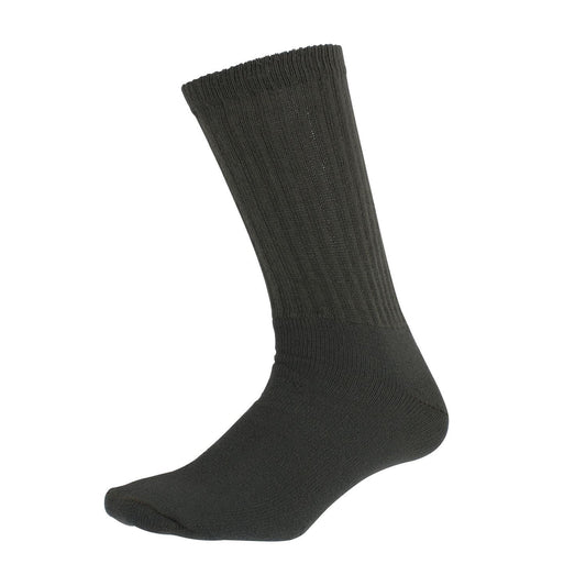 Athletic Crew Socks Color : Olive Drab, Size : L (10 per pack)