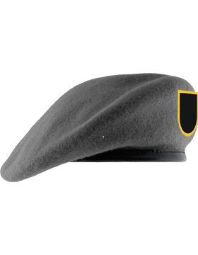 Army JROTC Gray Beret w/ Flash