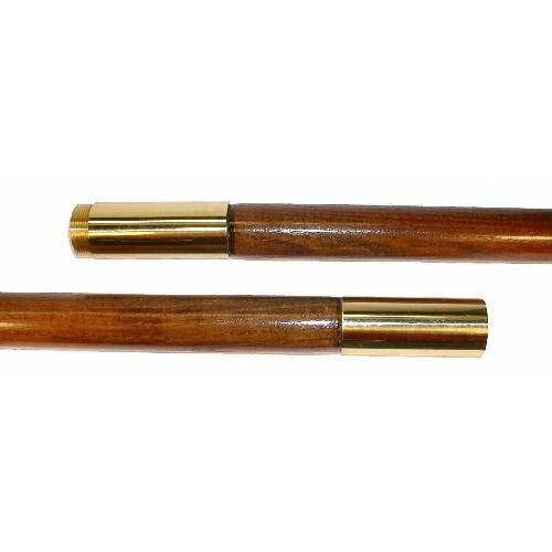 Flag Pole, 2 pc Wood Pole, 7'x1", Oak Finish