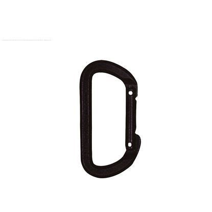 Tactical D Climbing Carabiner - Black, (5 Per Pack)