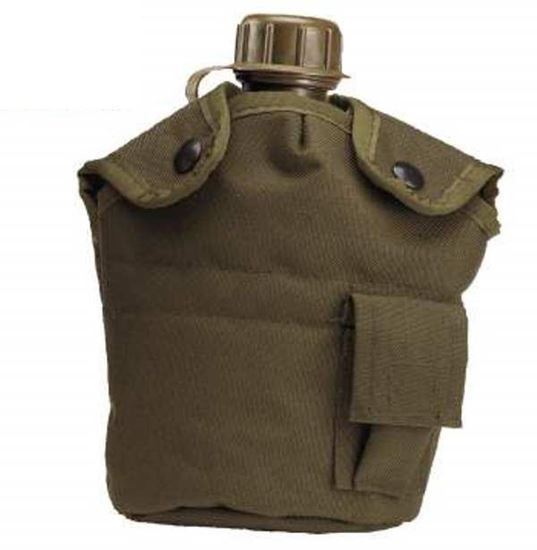 Tactical G.I. Type Enhanced Nylon 1QT. Canteen Cover - Olive Drab, (5 Per Pack)