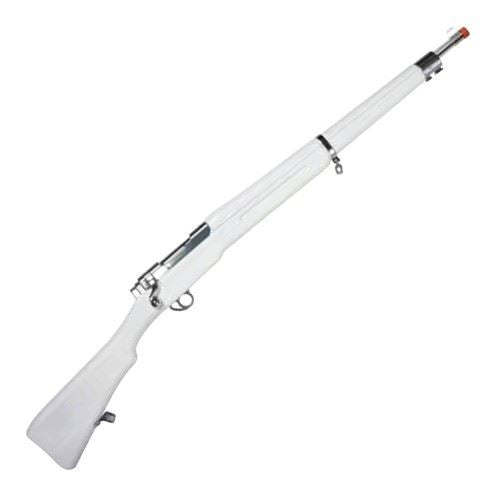 DrillAmerica Masters Level MK1 Replica Rifle, White with Chrome Hardware