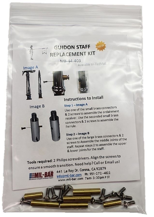 Guidon Staff Replacement Kit