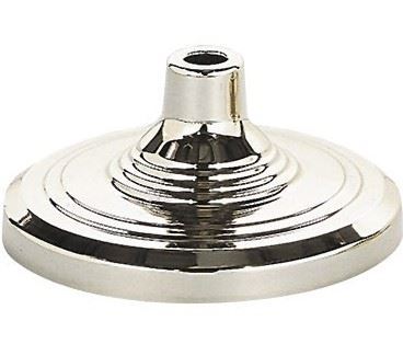 Flag Pole Floor Stand, Chrome, Weighted 8lbs