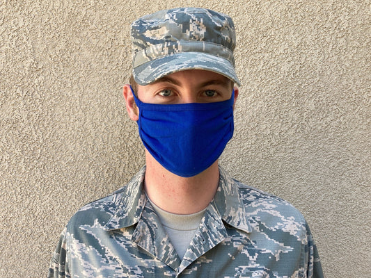 Cadet Blue All-Cotton Face Mask