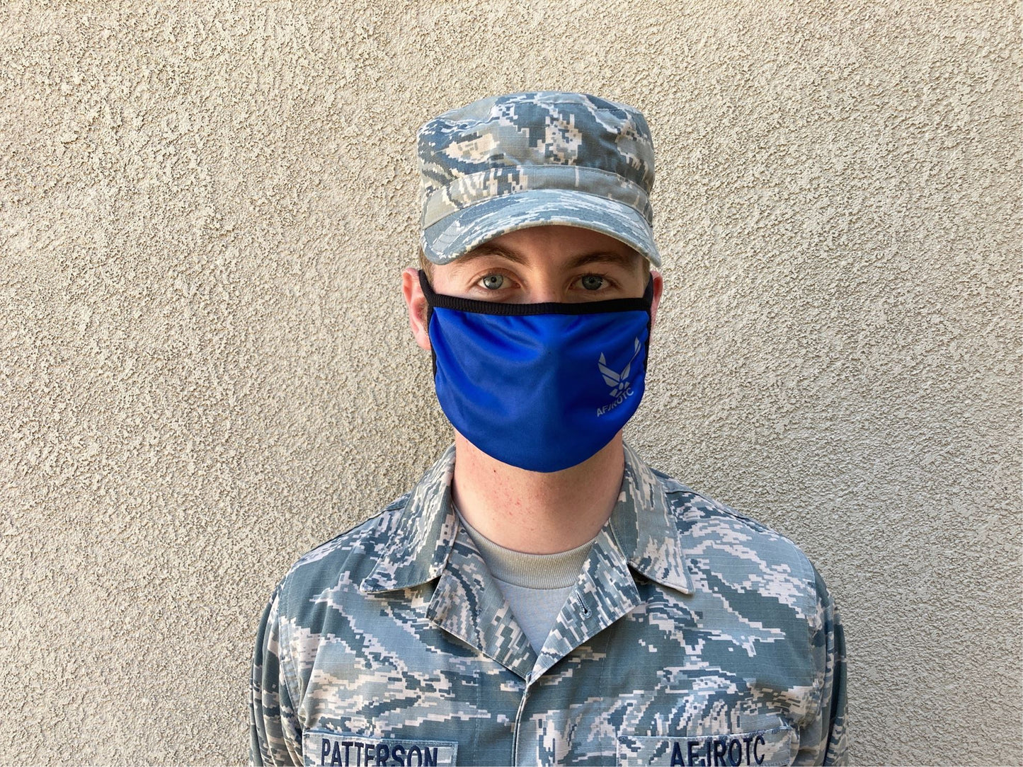 AFJROTC Blue Face Mask w/ Logo