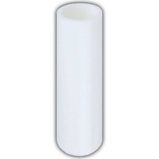 White Floor Stand Sleeve Adapter for 1-1/8" Flag Pole,  2" Length,  Floor Stand Opening 1-1/4"
