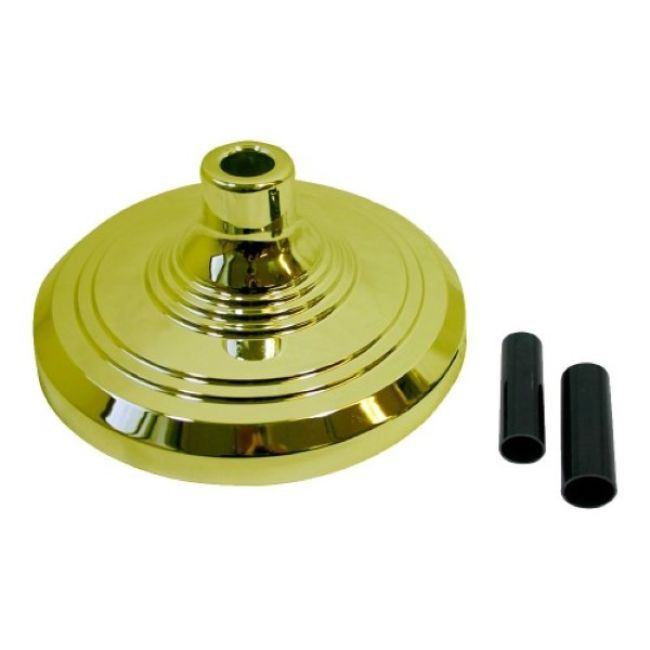 Brown Floor Stand Sleeve Adapter for 1-1/8" Flag Pole, 5-3/16" Length, Floor Stand Opening 1-1/4"