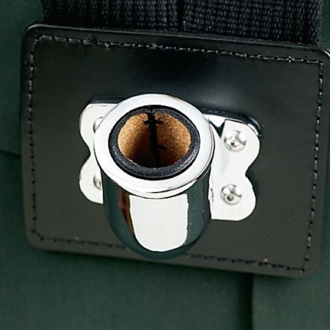 Black Leather Flag Cup Insert