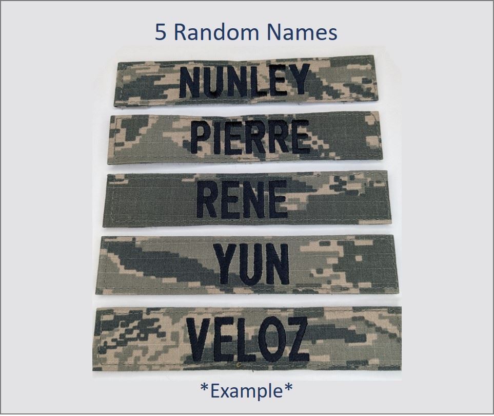 ABU NAMETAPE With Velcro Attachment Spares ( 5 Pack )