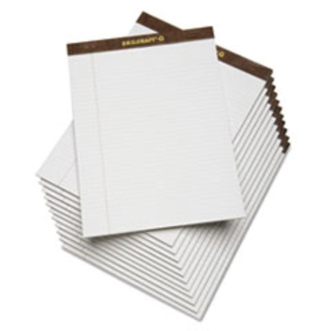LEGAL PAD, DOUBLE MARGIN, 8 1/2 X 11 3/4, WHITE, 50 SHEETS (5 DOZEN PER PACK)