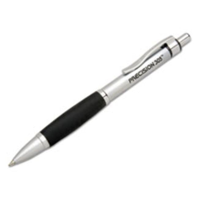 METAL BALLPOINT RETRACTABLE PEN W/RUBBER GRIP, BLK, FINE (5 DOZEN PER PACK)
