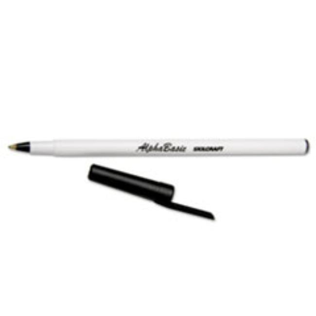 ALPHABASIC BALLPOINT STICK PEN, BLACK INK, MEDIUM (20 DOZEN PER PACK)