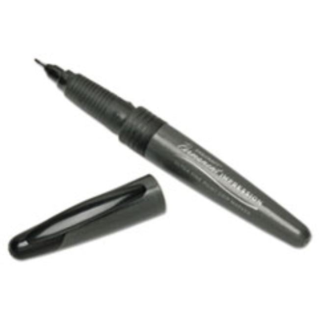 PERMANENT IMPRESSION MARKER, ULTRA FINE POINT, BLACK (5 DOZ PER PACK)