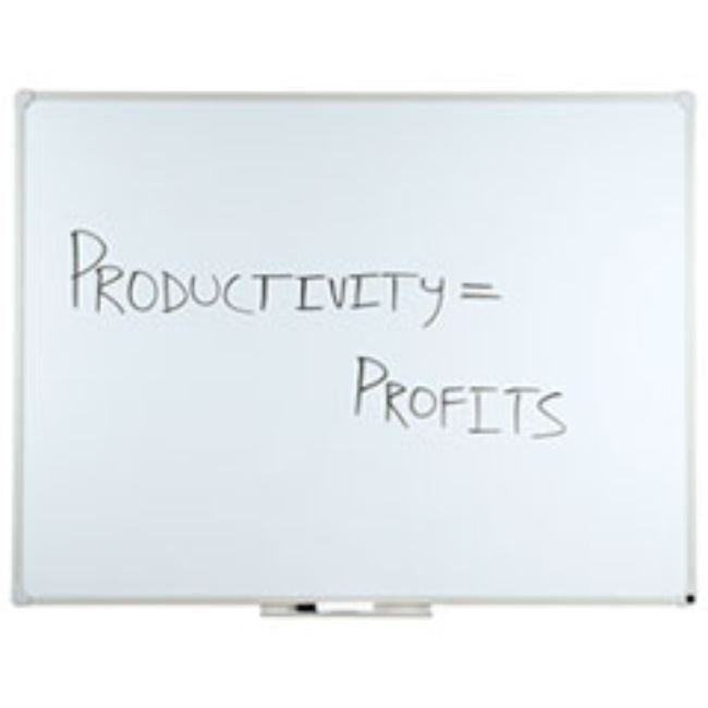QUARTET MAGNETIC PORCELAIN MARKER BOARD, 36 X 48, 1 EACH