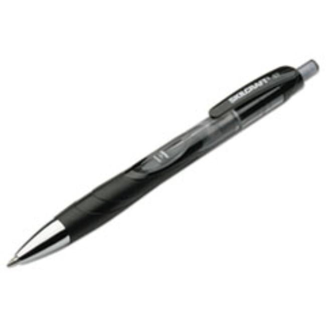 VISTA SECURE ROLLER BALL RETRACTABLE GEL PEN, BLK, MED, 3CT/BX (10 PER PACK)
