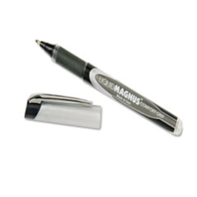 LIQUID MAGNUS ROLLERBALL STICK PEN, BLACK, MEDIUM (20CT/PACK)