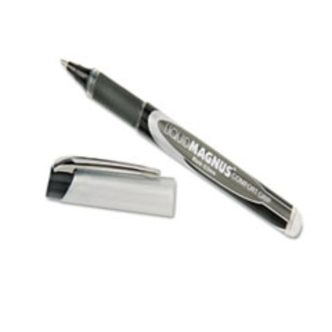 LIQUID MAGNUS ROLLERBALL STICK PEN, BLACK, MICRO (20CT/PACK)