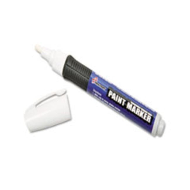 PAINT MARKER, MEDIUM POINT, RUBBER GRIP, WHITE, 6CT/BX (5 BOXES PER PACK)