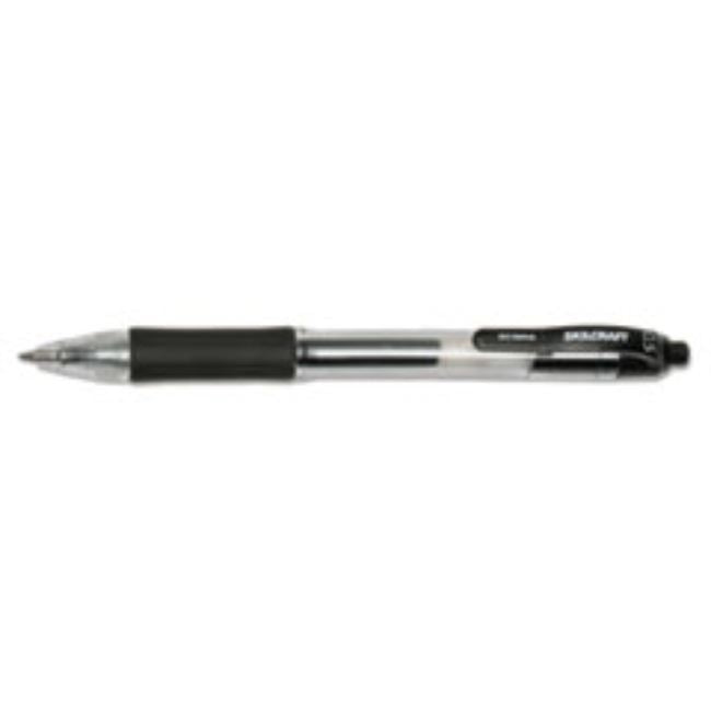 RETRACTABLE GEL PEN, FINE POINT, BLACK, (5 DOZEN PER PACK)