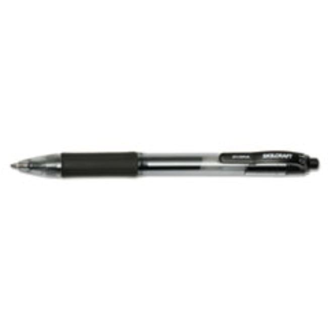 RETRACTABLE GEL PEN, BOLD POINT, BLACK, (5 DOZEN PER PACK)