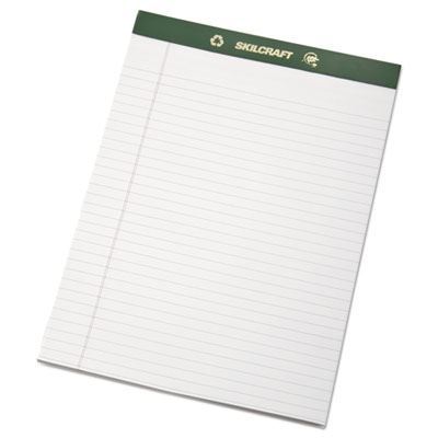 CHLORINE FREE PAD, LEGAL RULE, LETTER, WHITE, 50 SHEETS (5 DOZEN PER PACK)