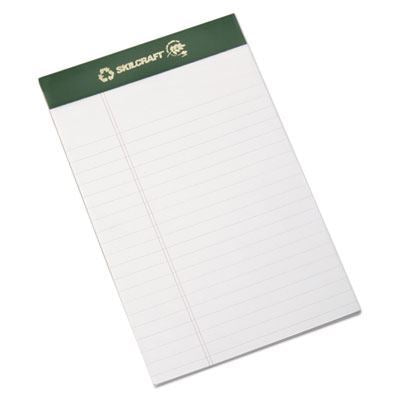 CHLORINE FREE PAD, LEGAL RULE, 5 X 8, WHITE, 50 SHEETS (5 DOZEN PER PACK)